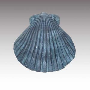 Sea shell Urn calico scalloped sea shell