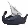 Beautiful float urn swan ship urn, biodegradable urn Viking fairy or elf ship