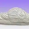 Beautiful float urn swan ship urn, biodegradable urn Viking fairy or elf ship